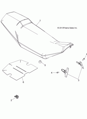 BODY SEAT - A15SVE95HW (49ATVSEAT14SCRAM)