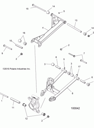 SUSPENSION REAR - A15SVE95HW (100042)