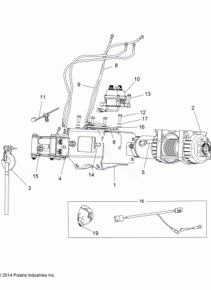 OPTIONS WINCH - A15SXE85FI (49ATVWINCH1585FEU)