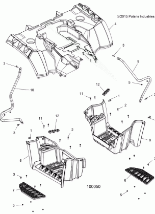 BODY REAR CAB and FOOTWELL - A15SYE85AS / AV (100050)