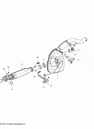 ENGINE EXHAUST - A15SYE95AX / L95AP (49ATVEXHAUST15TR1000)