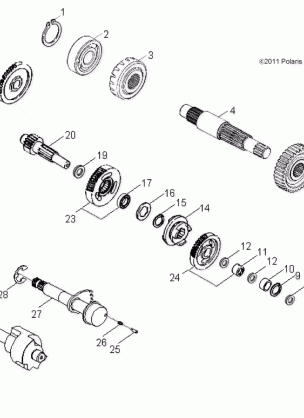 DRIVE TRAIN TRANSMISSION - A15YAP20AF (49ATVTRANSMISSION12PHX)