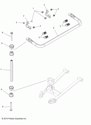 SUSPENSION STABILIZER BAR - A15SYE95AX / L95AP (49ATVSTABILIZER15TR1000)