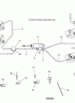 BRAKES BRAKE LINES AND MASTER CYLINDER - A15DAH57EJ (100028)