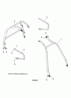 CHASSIS CAB FRAME AND SIDE BARS - A15DAH57EJ (100029)