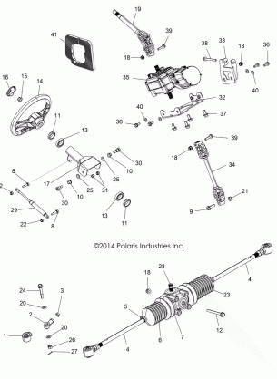 STEERING STEERING ASM. - A15DAH57EJ (49ATVSTEERING15ACE570)