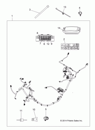 ELECTRICAL WIRE HARNESS - A15DAH57EJ (49ATVHARNESS15ACEHD)