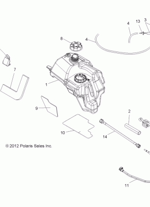 BODY FUEL TANK ASM. - A15S6A76FA (49ATVFUEL136X6)