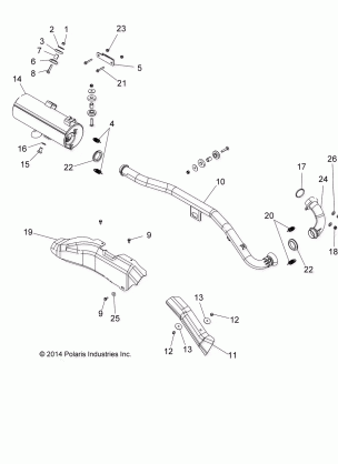 ENGINE EXHAUST - A15SAA32EH (49ATVEXHAUST15SPETX)