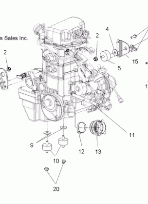 ENGINE MOUNTING - A15S6A76FA (49ATVENGINEMTG136X6)