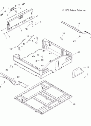 BODY DUMP BOX - A15S6A76FA (49ATVBOX13SP6X6)