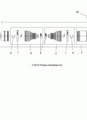 DRIVE TRAIN REAR DRIVE SHAFT - A15SAA32EH (49ATVSHAFTDRIVERR1333275)