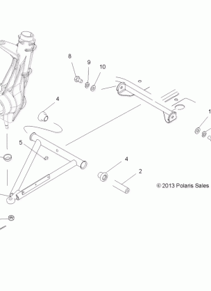 SUSPENSION A-ARM and STRUT MOUNTING - A15SAA32EH (49ATVAARM13SP500)