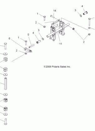 SUSPENSION TORSION BAR - A15S6A76FA (49ATVTORSION096X6)