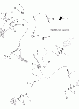 BRAKES BRAKE LINES - A15SDA57AA / LJ / E57AJ