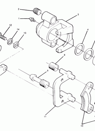 Front Brake Caliper Assembly 1988 4 x 4 Update - 4 / 14 / 88 (4914761476036A)