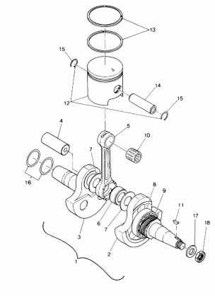 Crankshaft and Piston Assembly (4914891489032A)