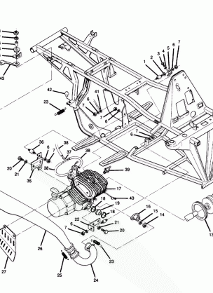 Engine and Muffler Mounting (4914891489005A)