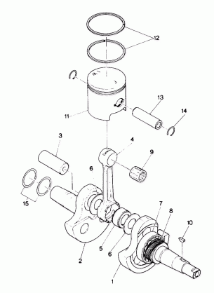 Crankshaft and Piston Assembly (4913501350032A)