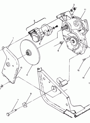 Right Hand Gearcase & Brake Mounting (4913501350029A)