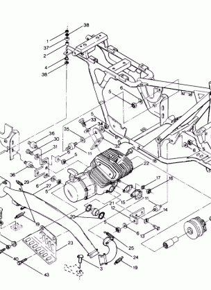 Engine and Muffler Mounting (4913501350005A)