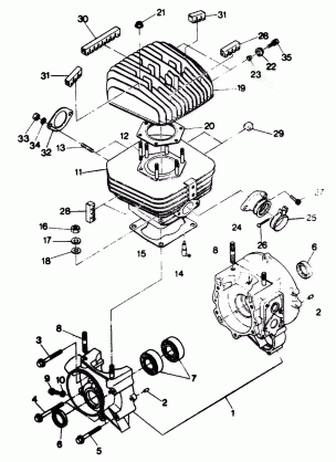 Crankcase and Cylinder Assembly (49147514750038)