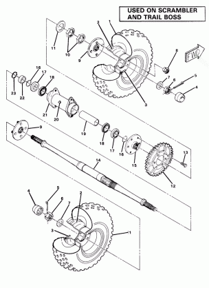 Rear Wheel Drive Assembly (4911991199028A)