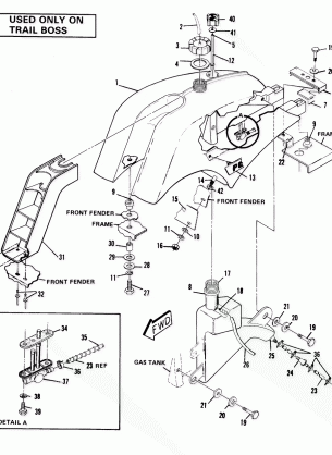 Fuel Tank Assembly-Trail Boss (4911991199012A)