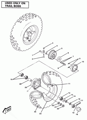 Front Wheel Assembly-Trail Boss (4911991199026A)