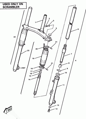 Front Fork Assembly-Scrambler (4911701170020A)