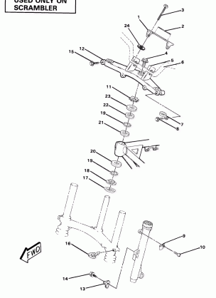 Steering Assembly-Scrambler (4911991199022A)