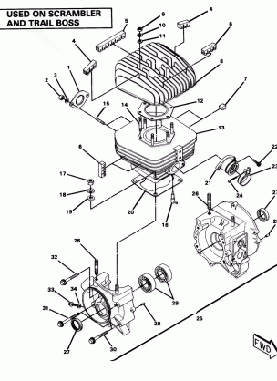 Crankcase and Cylinder Assembly (4911701170042A)