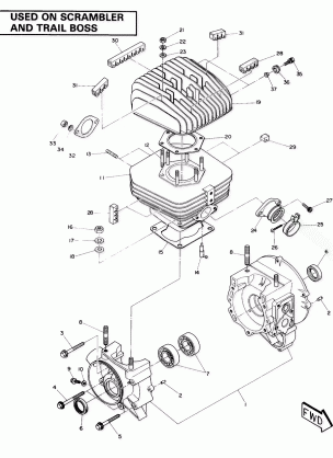 Crankcase and Cylinder Assembly (4911991199042A)