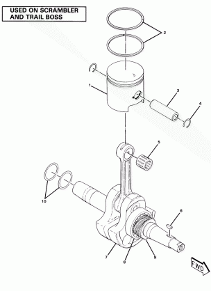 Crankshaft and Piston Assembly (4910981098044A)