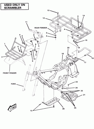 Frame Assembly with Racks-Scrambler (4910981098006A)