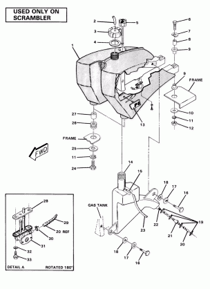 Fuel Tank Assembly-Scrambler (4910981098014A)