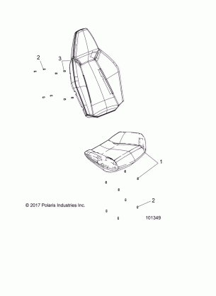 BODY SEAT ASM. - A18DAA50B7 (101349)