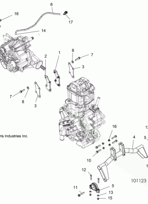 ENGINE ENGINE and TRANSMISSION MOUNTING - A18DAA50B7 (101123)