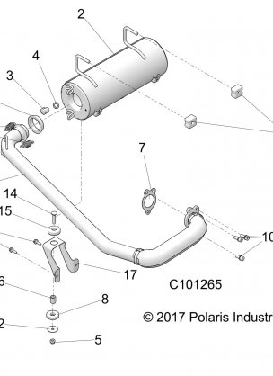 ENGINE EXHAUST SYSTEM - A18DAA50B7