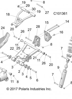 SUSPENSION REAR - A18SDA57F1 / SDE57F1