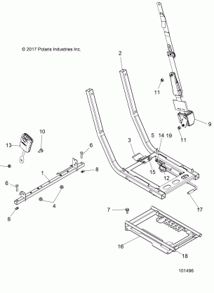 BODY SEAT MOUNTING AND BELT - A18DAA50B7 (101496)