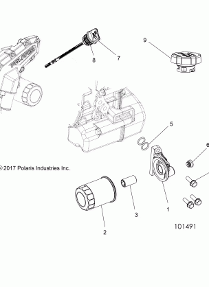 ENGINE OIL FILTER and DIPSTICK - A18DAA50B7 (101491)