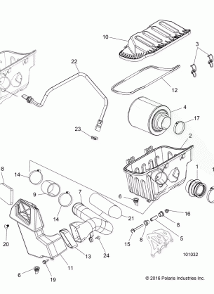 ENGINE AIR INTAKE SYSTEM - A18DAA50B7 (101032)