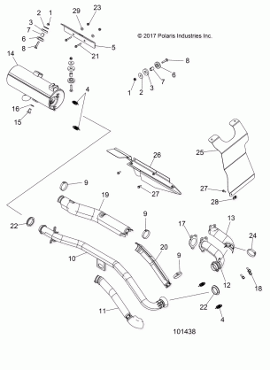 ENGINE EXHAUST - A18SEA50B1 / B5 / SEE50B5 / SEG50B8