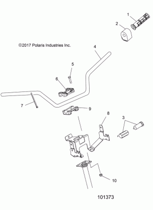 STEERING HANDLEBAR and CONTROLS - A18SDS57C5 / E5 (101373)