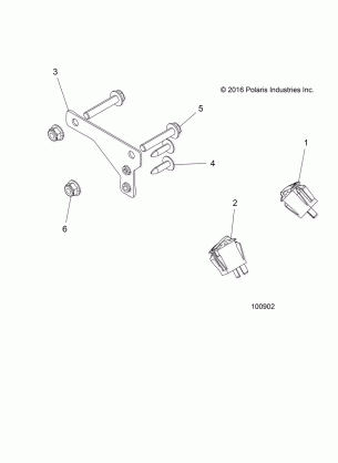 ELECTRICAL SWITCHES AND AUX POWER PLUG BRACKET - A18SEF57N5