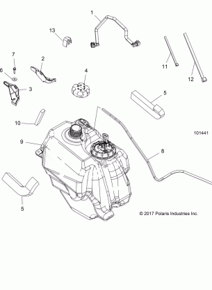 BODY FUEL TANK ASM. - A18SHD57B9 / E57BB / E57BS (101441)