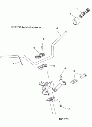 STEERING HANDLEBAR and CONTROLS - A18SES57F1 / F7 / SET57F1 (101373)