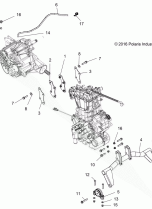 ENGINE ENGINE and TRANSMISSION MOUNTING - A18DAA57F5 (101236)