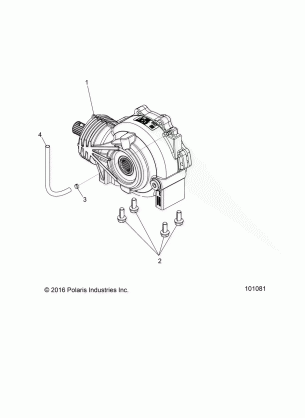 DRIVE TRAIN FRONT GEARCASE MOUNTING- A18DAA57F5 (101081)